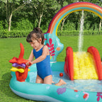 Disney Little Mermaid Inflatable Kids Water Play Center Backyard Activity Pool — image 6