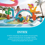 Intex 11ft x 7.5ft x 44in Dinoland Play Center Kiddie Inflatable Swimming Pool — image 6