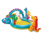 Intex 11ft x 7.5ft x 44in Dinoland Play Center Kiddie Inflatable Swimming Pool — image 9