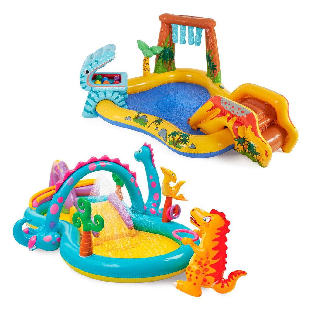 Intex Dinoland Kiddie Swimming Pool and Dinosaur Kiddie Inflatable Swimming Pool — image 1