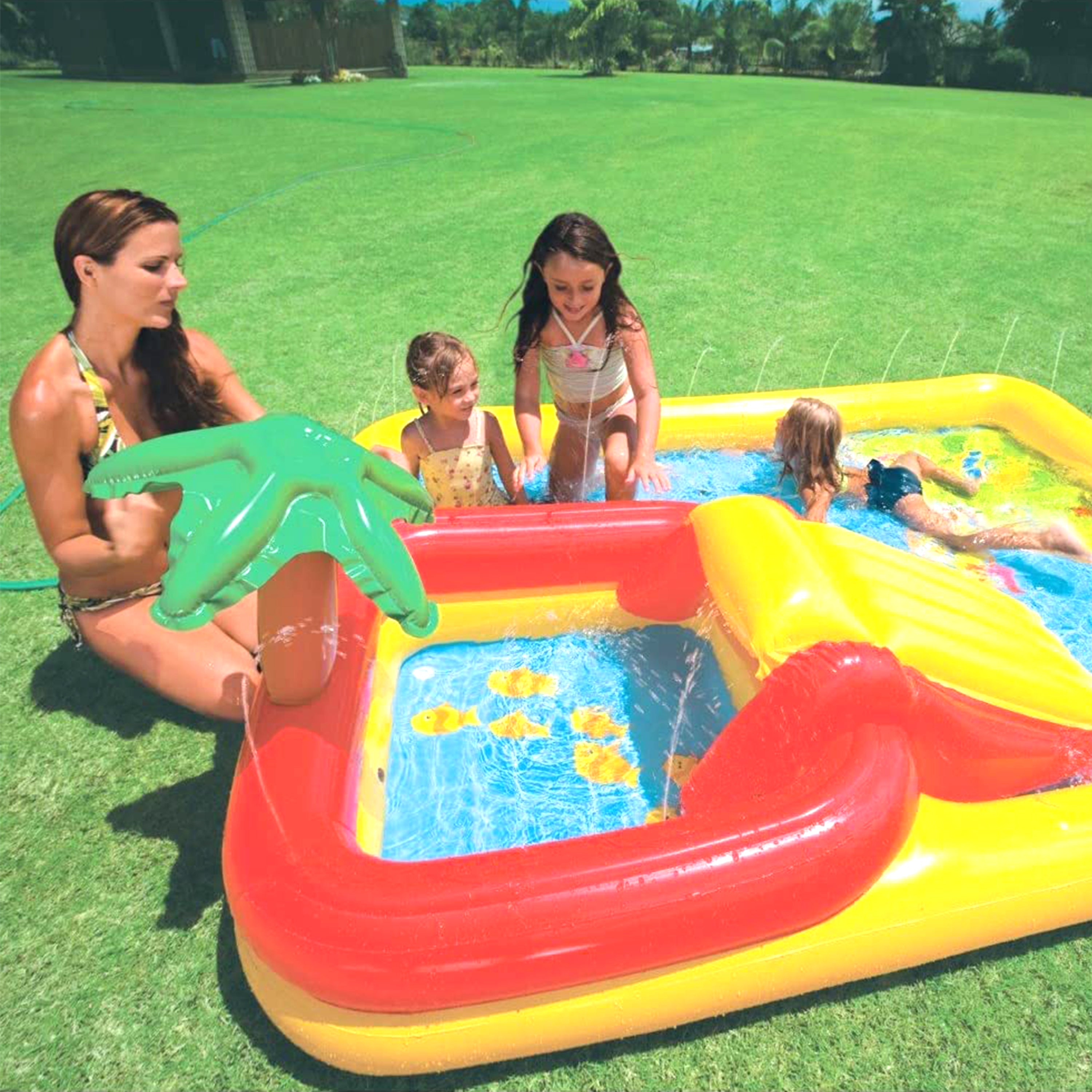 Intex 100x77 Inch Inflatable Ocean Play Center & 8.5x5.75 Inch Pool for 2-3 Kids — image 6
