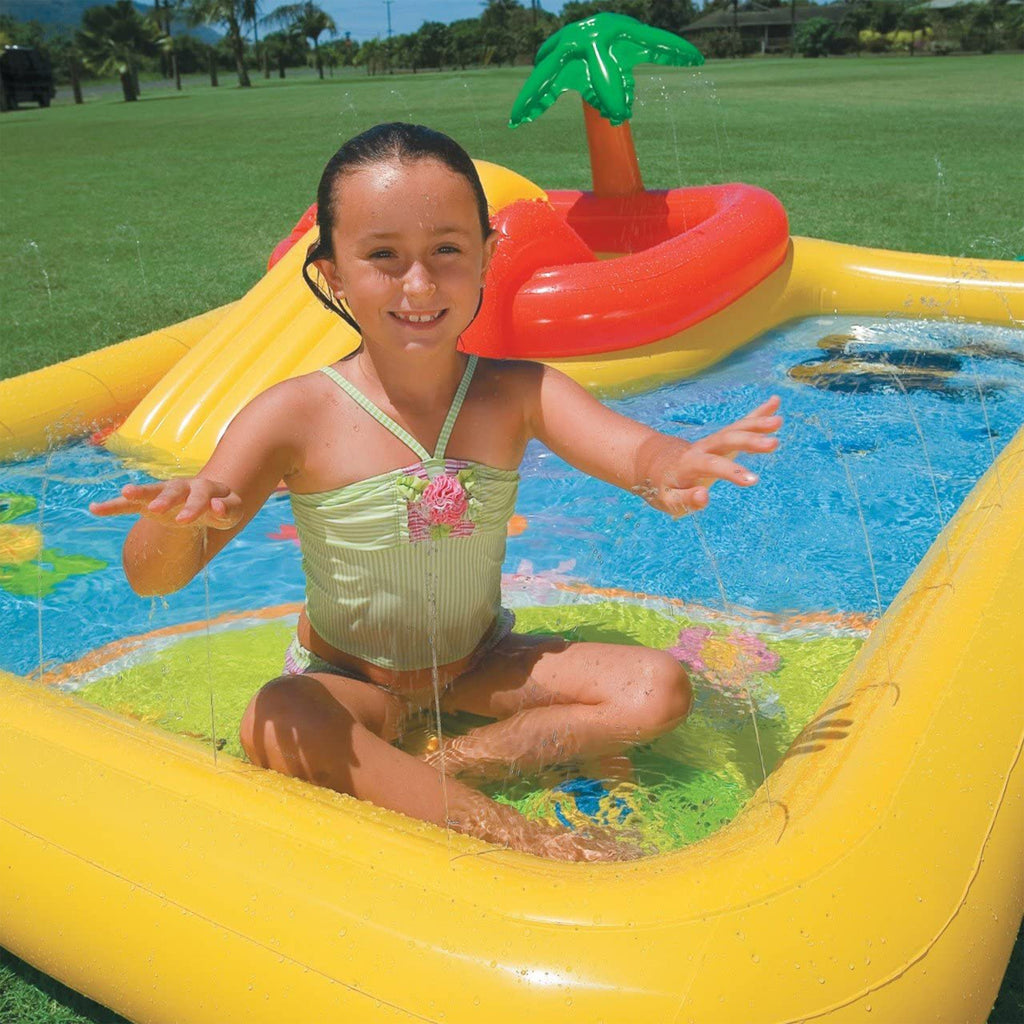 Intex 100"x77" Inflatable Ocean Play Center Backyard Toddler Kiddie Pool & Games — image 7