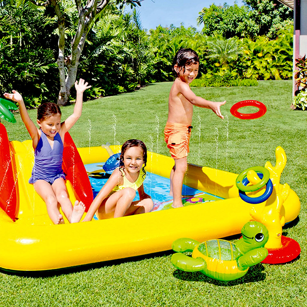 Intex 100x77 Inch Inflatable Ocean Play Center & 8.5x5.75 Inch Pool for 2-3 Kids — image 8