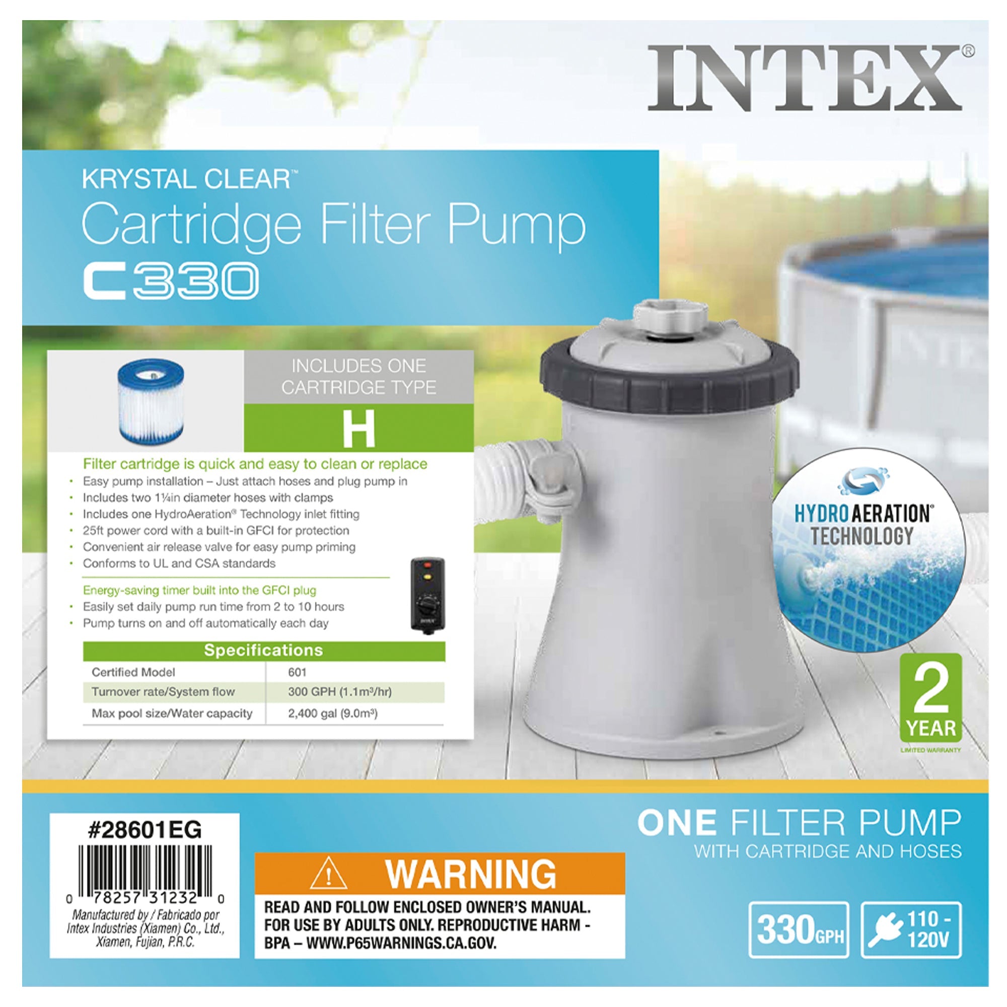 Intex Easy Set 6' x 20" Inflatable Outdoor Swimming Pool w/ 330 GPH Filter Pump — image 6