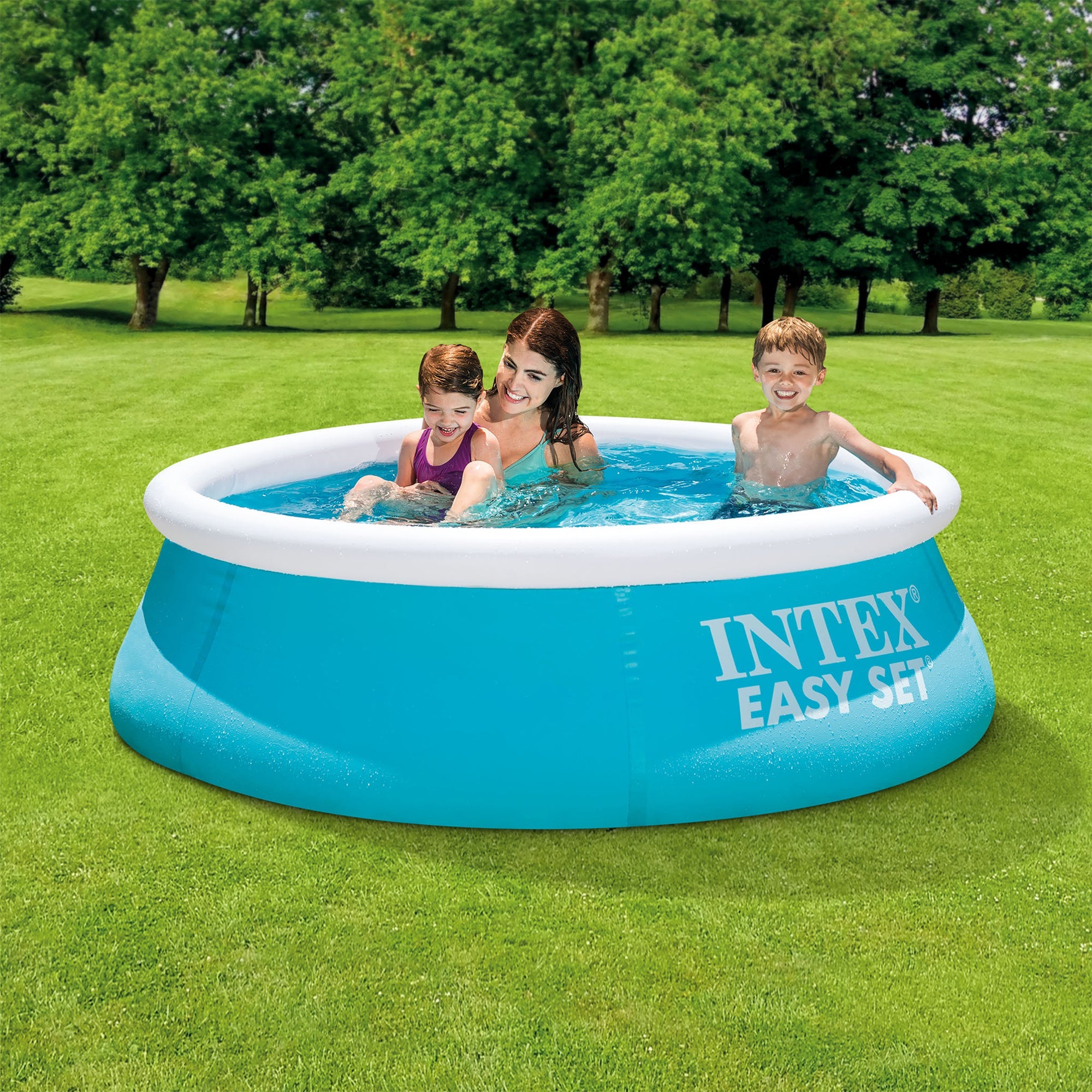 Intex Easy Set 6' x 20" Inflatable Outdoor Swimming Pool w/ 330 GPH Filter Pump — image 9