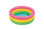 Intex 58924EP 34in x 10in Sunset Glow Soft Inflatable Baby Swimming Pool — image 1