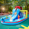 6'1" W x 15'5" D Bounce House with Water Slide and Air Blower