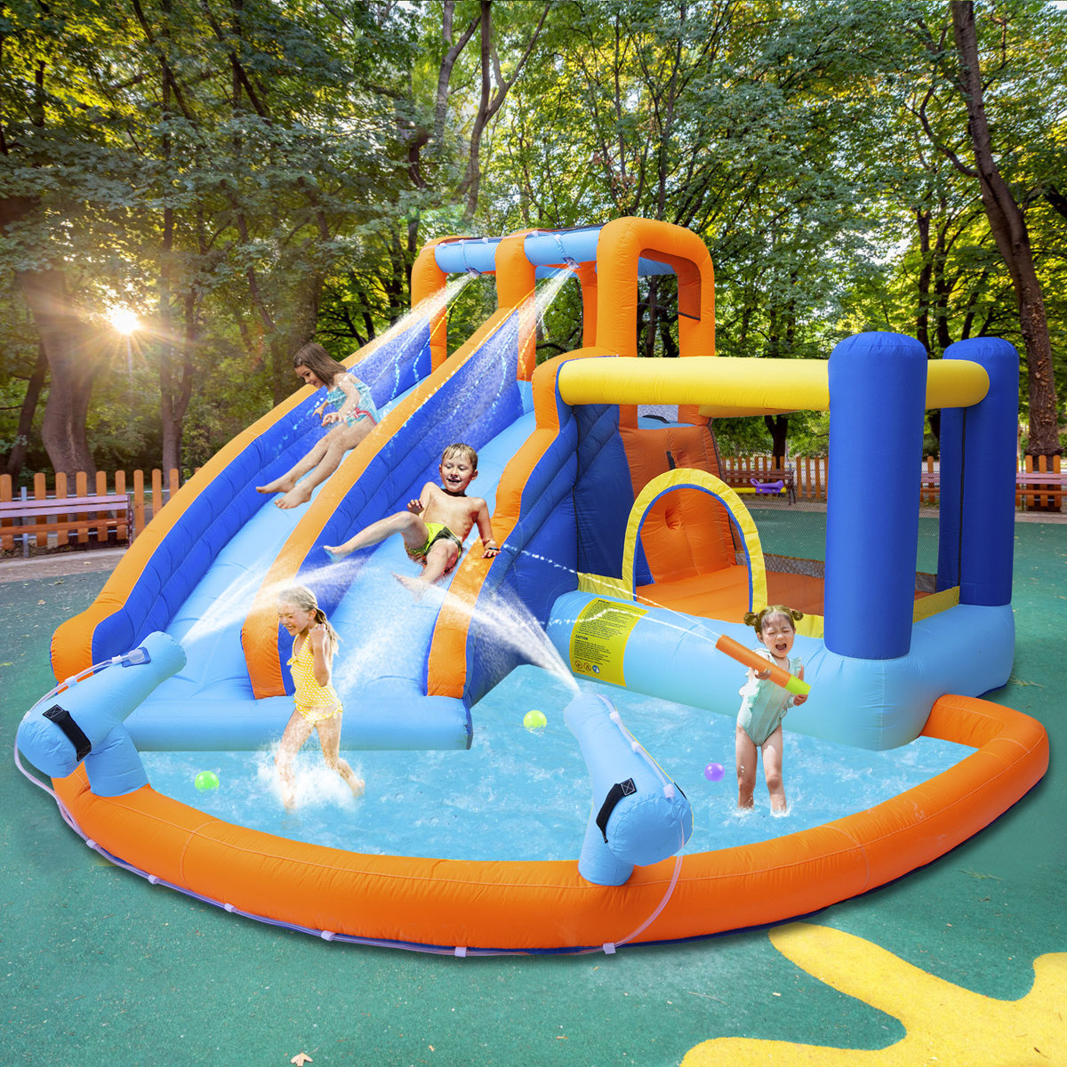 Lucky Rainbow Bounce House