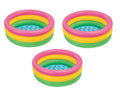 Intex Sunset Glow Inflatable Colorful Baby Swimming Pool, Multicolored, Set of 3 — image 1