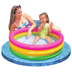 Intex Sunset Glow Inflatable Colorful Baby Swimming Pool, Multicolored, Set of 3 — image 2