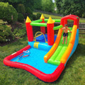 Adam 12.17' x 8.5' Kids Water Bounce House with Water Slide,Ball Pit,Air Blower,Indoor Outdoor Dry Wet Use, Best Kids Grandkids Birthday Gift