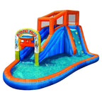 Lumen Plummet Falls Adventure Kids Inflatable Outdoor Water Park Splash Pool
