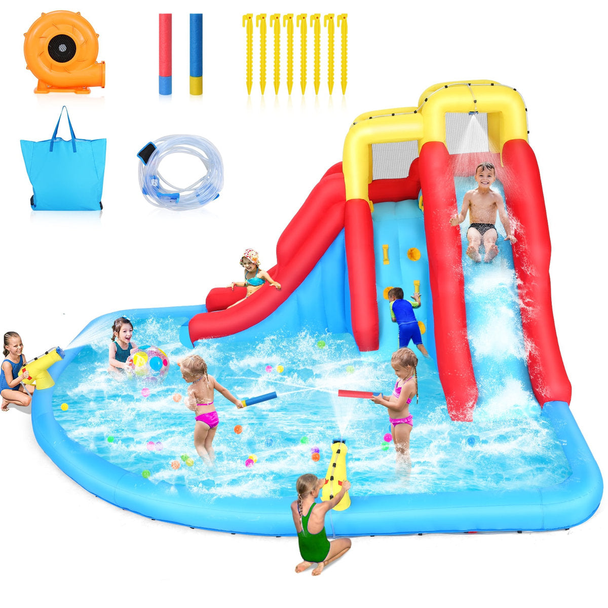 Baby Shark Inflatable Water Slide