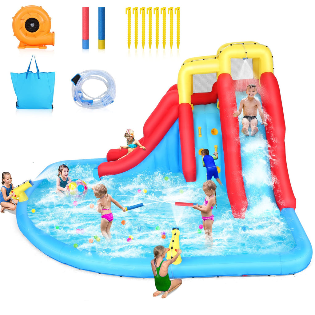 Inflatable Water Slide Bouncy Castle With Air Blower