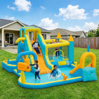 Lumen 18.9' x 12.6' Bounce House with Splash Pool and Air Blower