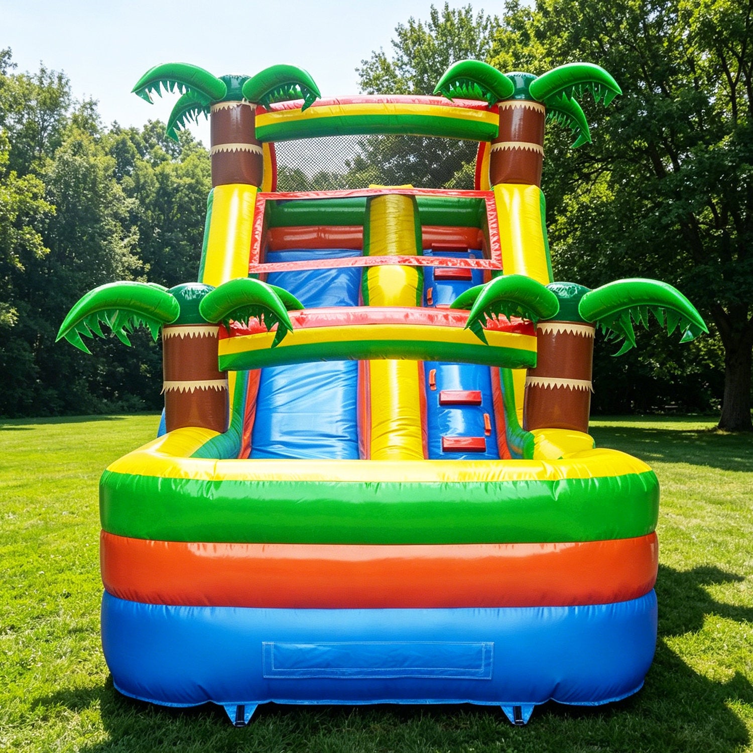 Lumen 13' x 21' Summer Breeze Commercial Grade Water Slide with Splash Pool (with Blower)