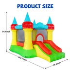 Lumen Inflatable Bounce House with Slide and Blower – Kids Outdoor Jumping Castle for Backyard Birthday Party Games