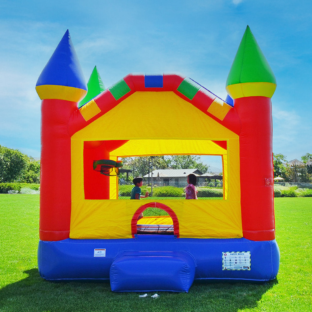 Lumen Block Party 12.5' x 13' Bounce House with Air Blower