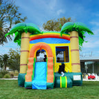 Store Theme Inflatable Bounce House With Slide And Blower