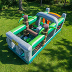 Lumen Obstacle Course Bounce House with Slide (with Blower)