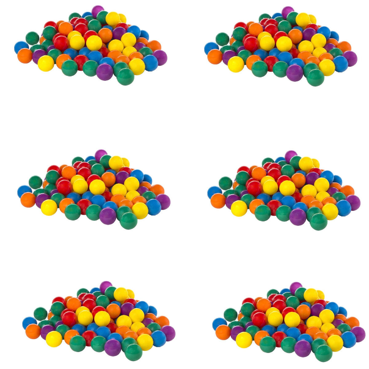Lumen 100-Pack Plastic Balls (2 Pack) w/ Inflatable Ball Pit Bouncer Ages 3-6