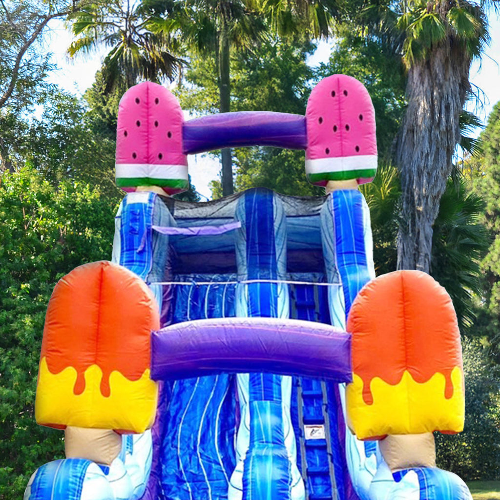 Lumen Dolphin 19 ft Inflatable Water Slide (with Blower)