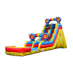 Lumen 19 FT Target Commercial Grade Inflatable Water Slide with Pool (with Blower)