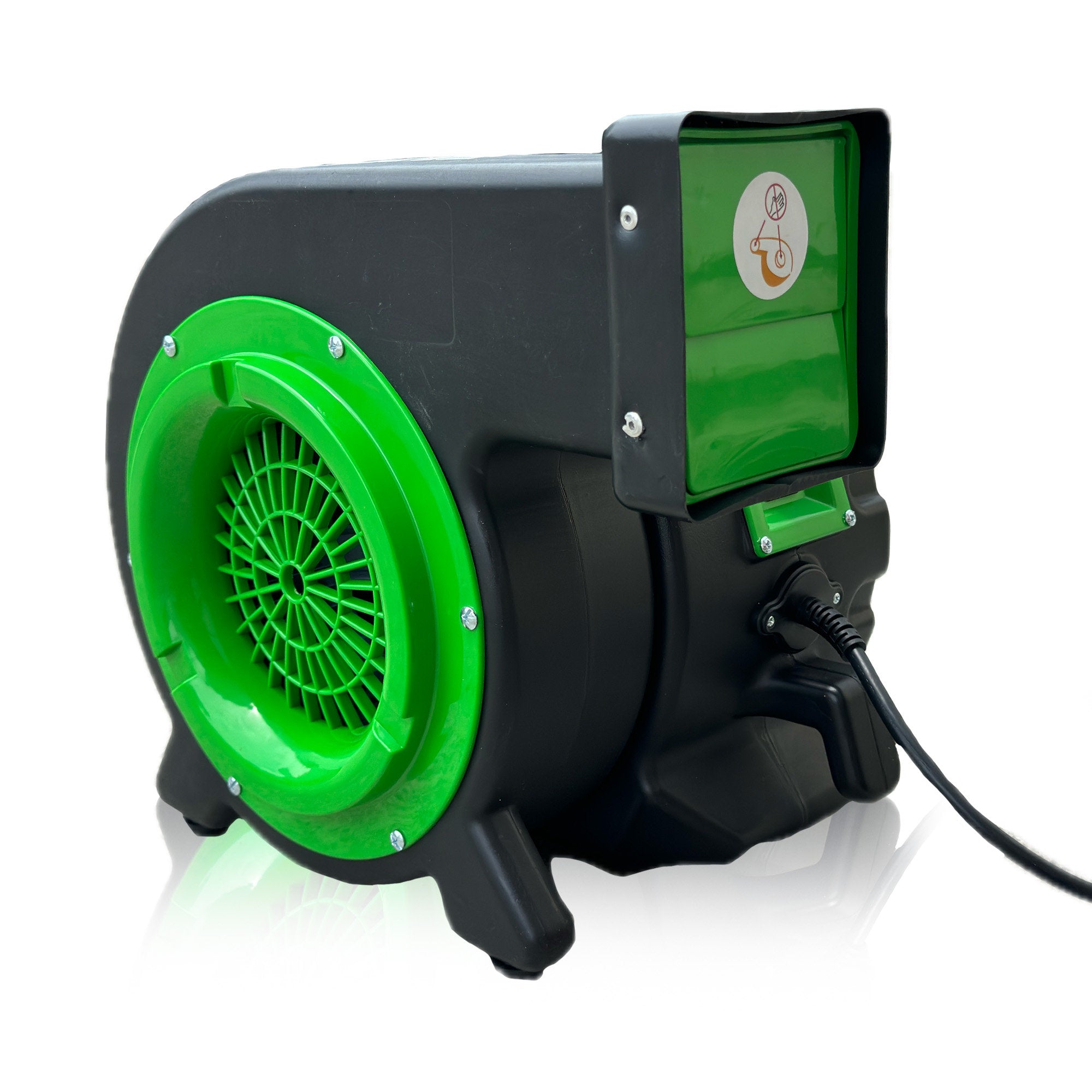 Lumen Bounce House Air Blower 1HP for Inflatables Bouncy Castle and Slides Commercial Cyclone Fan for Indoor and Outdoor Use