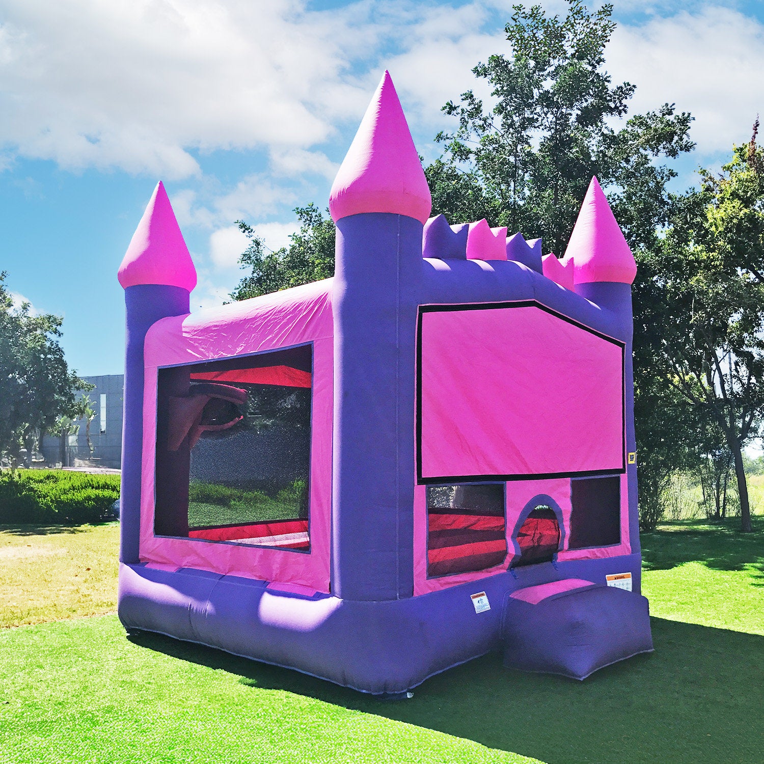 Lumen Princess Tiara Commercial Grade Bounce House for Kids (with Blower)