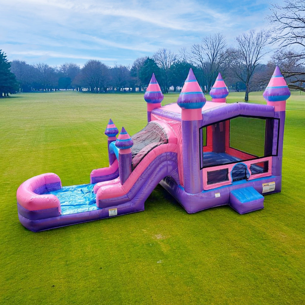 Lumen Princess Tiara Commercial Grade Bounce House for Kids (with Blower)