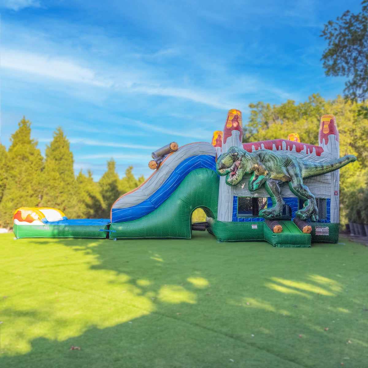 Lumen Obstacle Course Bounce House with Slide (with Blower)