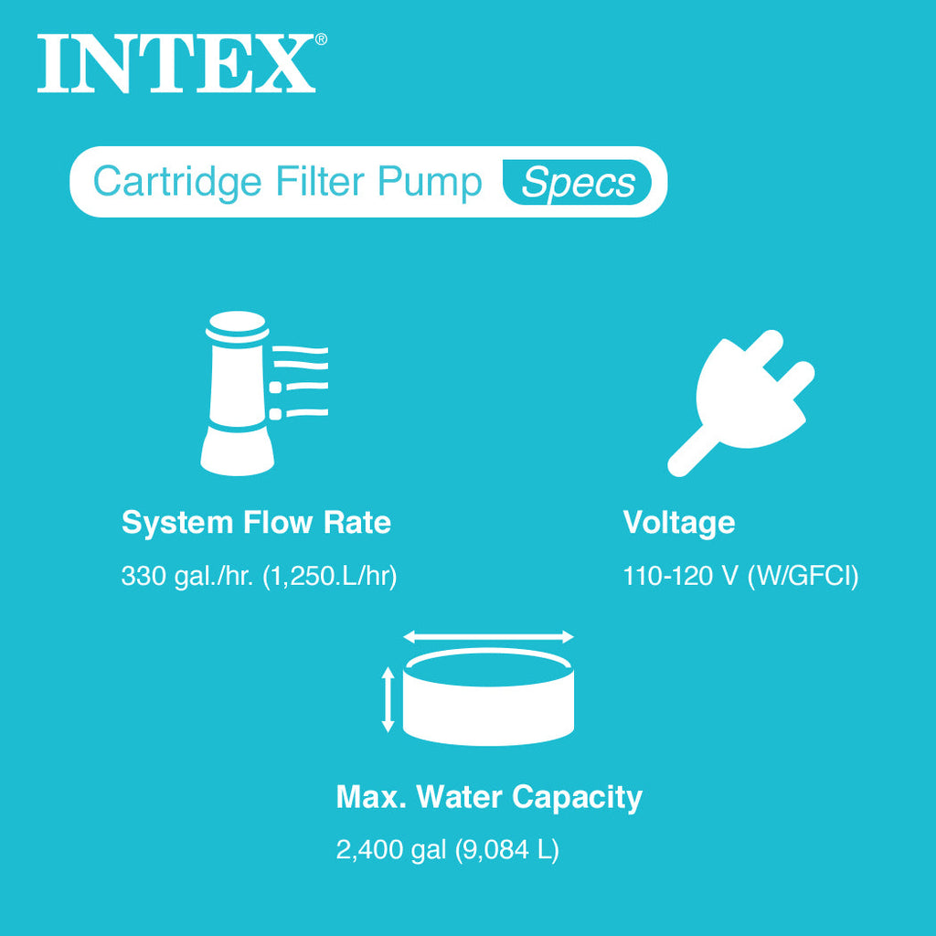Intex 8ft x 30in Easy Set Inflatable Swimming Pool with 330 GPH Filter Pump — image 3