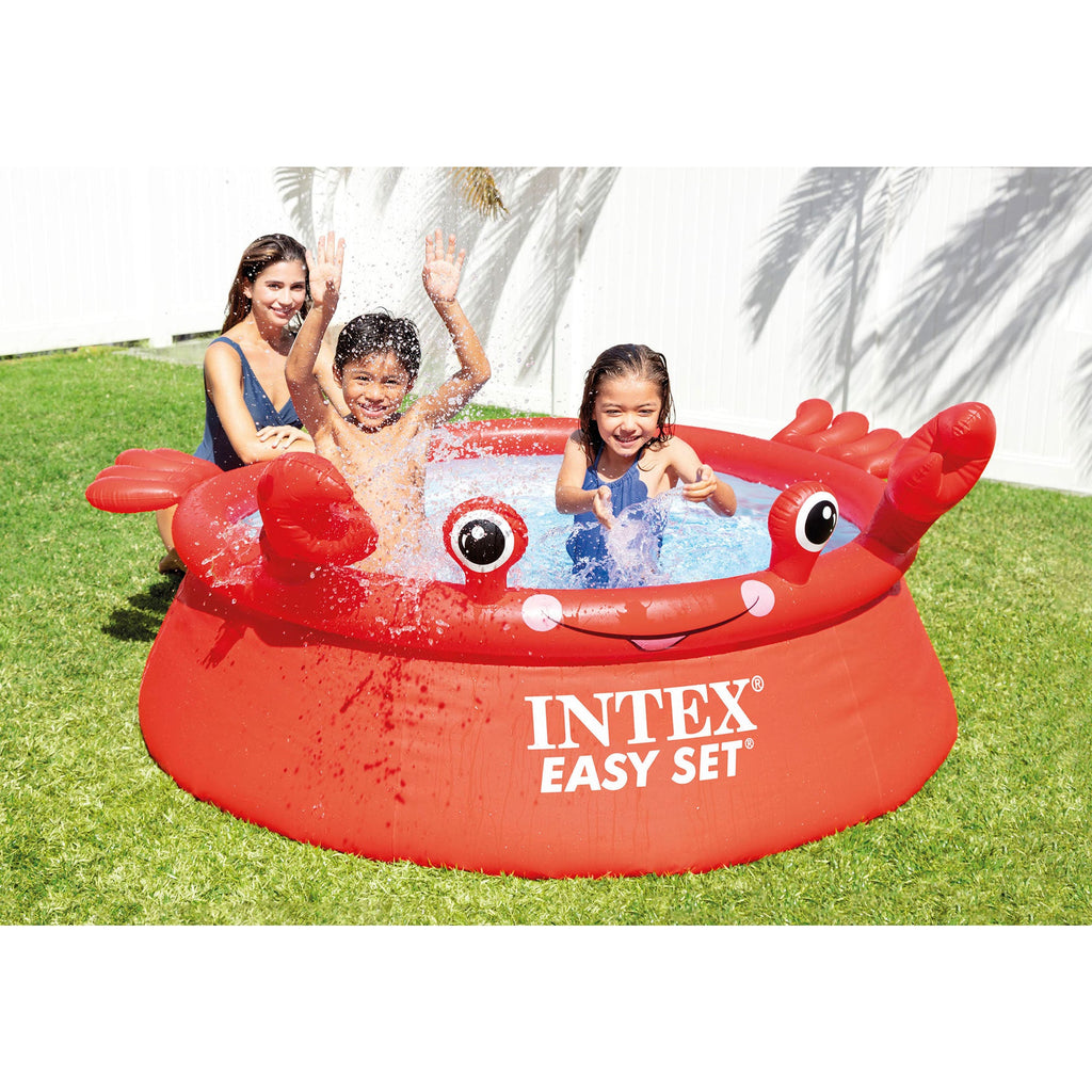 Intex 26100EH Happy Crab Easy Set 6ft x 20in Round Inflatable Ring Kiddie Pool — image 8