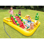 Intex Fun 'N Fruity Outdoor Inflatable Kiddie Pool Play Center with Water Slide — image 12