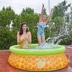 JLeisure 5' x 16.5" 3D Pineapple Inflatable Outdoor Kiddie Splash Swimming Pool — image 5