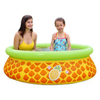 JLeisure 5' x 16.5" 3D Pineapple Inflatable Outdoor Kiddie Splash Swimming Pool — image 4