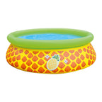 JLeisure 5' x 16.5" 3D Pineapple Inflatable Outdoor Kiddie Splash Swimming Pool — image 1