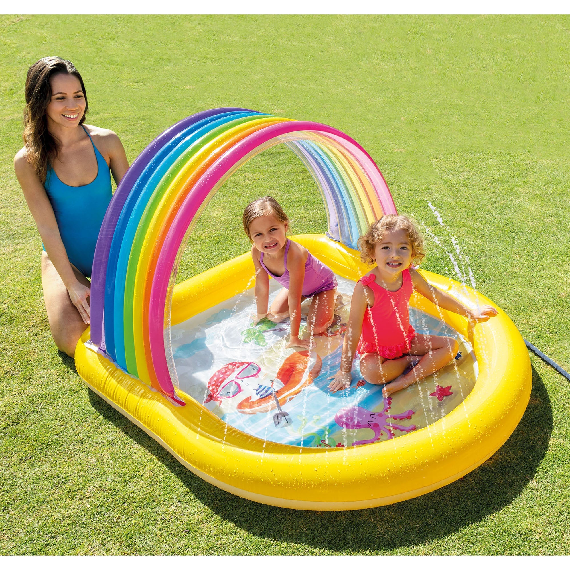 Intex 57156EP 22-Gallon Inflatable Rainbow Arch Kids Spray Pool for Ages 2 & Up — image 2