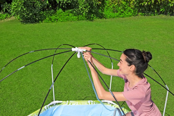 H2OGO! Kids Splash-in-Shade Round Above Ground Pool with Canopy Sunshade, Green — image 12