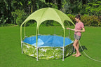 H2OGO! Kids Splash-in-Shade Round Above Ground Pool with Canopy Sunshade, Green — image 13