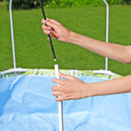 H2OGO! Kids Splash-in-Shade Round Above Ground Pool with Canopy Sunshade, Green — image 10