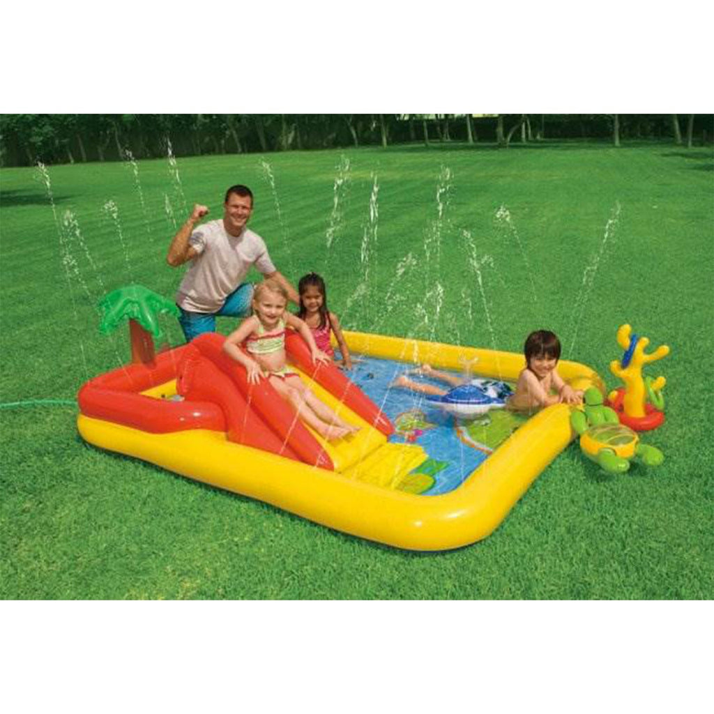 Intex 57454EP-DD Ocean Island Play Center Inflatable Wading Pool with Games — image 3