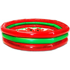 Hoovy 59 Inch 53 Gallon 3 Ring Watermelon Inflatable Kiddie Swimming Pool Set — image 2